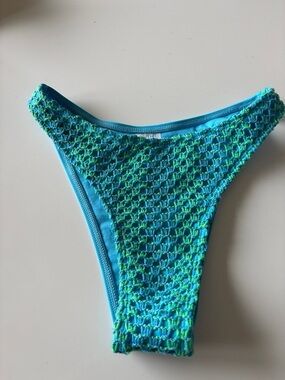 wild fable Blue Teal Crochet Bikini Bottom